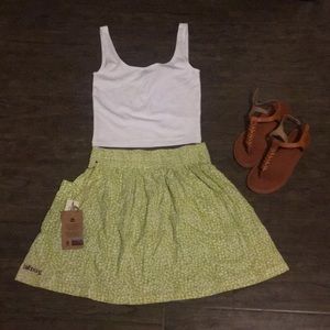 Green skirt